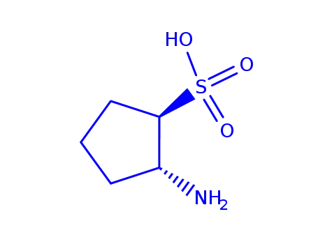 Molecular Structure of 110578-84-2 (Cyclopentanesulfonic acid, 2-amino-, (1R,2R)-rel- (9CI))