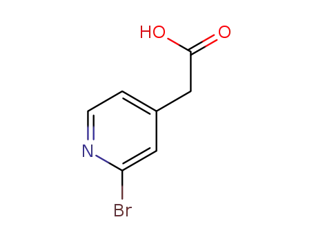Molecular Structure of 183483-29-6 (2-Bromo-4-pyridine acetic acid)