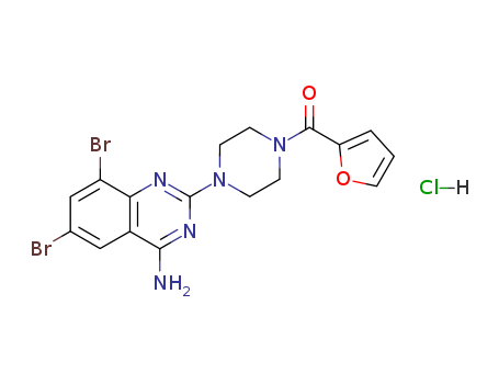 111218-74-7,1-(4-Amino-6,8-dibromo-2-quinazolinyl)-4-(2-furanylcarbonyl)piperazine  hydrochloride,Piperazine,1-(4-amino-6,8-dibromo-2-quinazolinyl)-4-(2-furanylcarbonyl)-,monohydrochloride (9CI)