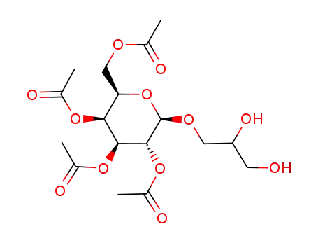 Molecular Structure of 28069-18-3 (1-(1’-β-D-[2’,3’,4’,6’-tetracetyl]galactosyl)glycerol)