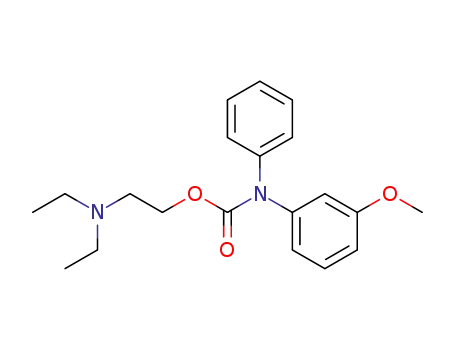 Molecular Structure of 110080-84-7 (2-(diethylamino)ethyl (3-methoxyphenyl)phenylcarbamate)