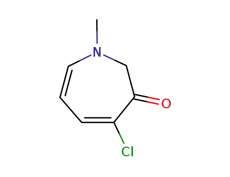 Molecular Structure of 110835-78-4 (3H-Azepin-3-one,  4-chloro-1,2-dihydro-1-methyl-)