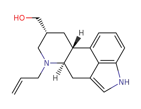 Molecular Structure of 72821-88-6 ([(6aR,9R,10aR)-7-allyl-4,6,6a,7,8,9,10,10a-octahydroindolo[4,3-fg]quinoline-9-yl]methanol)