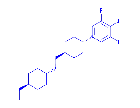 Molecular Structure of 137529-57-8 (1,2,3-Trifluoro-5-(4-(2-(4-ethylcyclohexyl)ethyl)cyclohexyl)benzene)