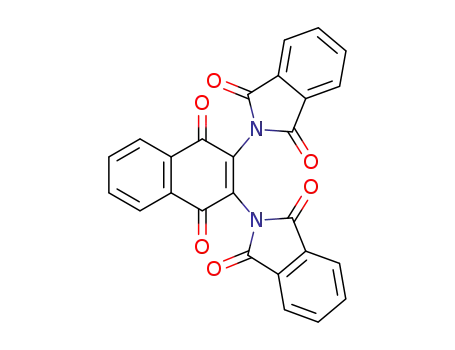 Molecular Structure of 83167-46-8 (2,2'-(1,4-dioxo-1,4-dihydronaphthalene-2,3-diyl)bis(isoindoline-1,3-dione))
