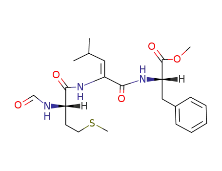 Molecular Structure of 137320-56-0 (formyl-methionyl-delta(Z)-dehydroleucyl-phenylalanine methyl ester)