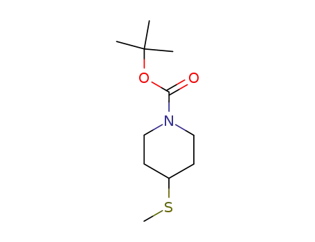 Molecular Structure of 208245-69-6 (tert-butyl 4-(methylthio)piperidine-1-carboxylate)
