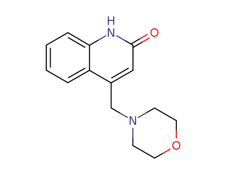 Molecular Structure of 13694-07-0 (4-MORPHOLIN-4-YLMETHYL-1H-QUINOLIN-2-ONE)