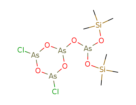 1, 3, 5, 2, 4, 6-Trioxatriarsenane, 2-[[bis[(trimethylsilyl)oxy]arsino]oxy]-4, 6-dichloro-