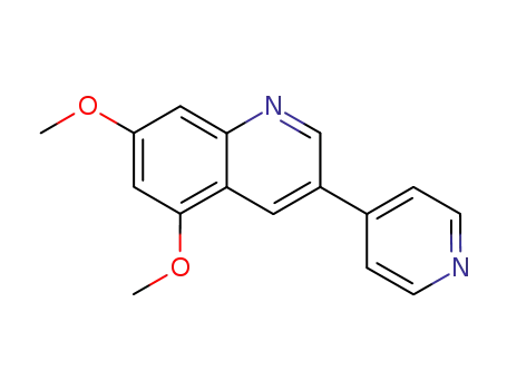 Molecular Structure of 137206-97-4 (5,7-DIMETHOXY-3-(4-PYRIDINYL)QUINOLINE DIHYDROCHLORIDE)