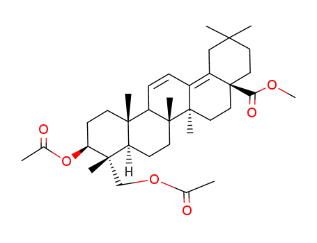 (4aS,6aS,6bR,8aR,9R,10S,12aS)-10-Acetoxy-9-acetoxymethyl-2,2,6a,6b,9,12a-hexamethyl-1,3,4,5,6,6a,6b,7,8,8a,9,10,11,12,12a,12b-hexadecahydro-2H-picene-4a-carboxylic acid methyl ester