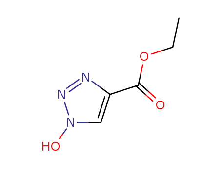 Molecular Structure of 137156-41-3 (Ethyl 1-hydroxy-1H-1,2,3-triazole-4-carboxylate)