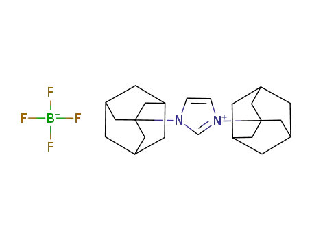 Molecular Structure of 286014-42-4 (1,3-Bis(1-adamantyl)imidazolium tetrafluoroborate)