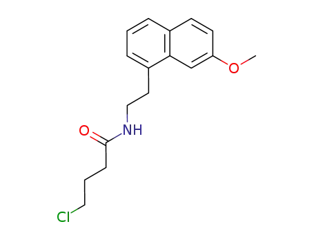 Molecular Structure of 138112-82-0 (N-(2-(7-Methoxynaphth-1-yl)ethyl)-4-chlorobutyramide)
