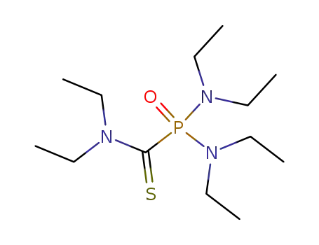 Molecular Structure of 13710-17-3 (1-[Bis(diethylamino)phosphinyl]-N,N-diethylformthioamide)