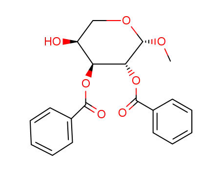 Molecular Structure of 13143-91-4 (methyl 2,3-di-O-benzoylpentopyranoside)