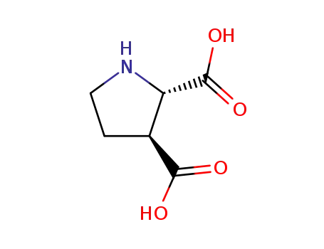 Molecular Structure of 147332-08-9 (2,3-Pyrrolidinedicarboxylicacid,(2R,3R)-(9CI))