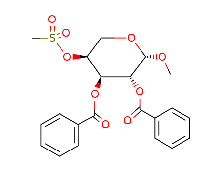 Arabinopyranoside,methyl, 2,3-dibenzoate 4-methanesulfonate, b-L- (8CI) cas  13143-93-6