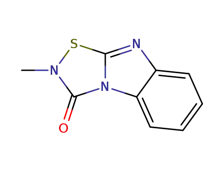 Molecular Structure of 87504-16-3 (2-methyl-1,2,4-thiadiazolo[4,5-a]benzimidazole-3(2H)-one)