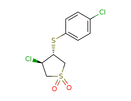 3-chloro-4-(4-chlorophenyl)sulfanylthiolane 1,1-dioxide