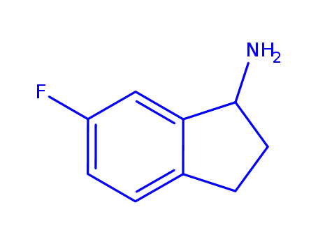 Molecular Structure of 148960-36-5 (1H-Inden-1-amine,6-fluoro-2,3-dihydro-,(-)-(9CI))