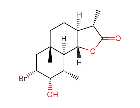 2α-bromo-3α-hydroxy-5α-H,4,6,11β-H-eudesman-6,13-olide
