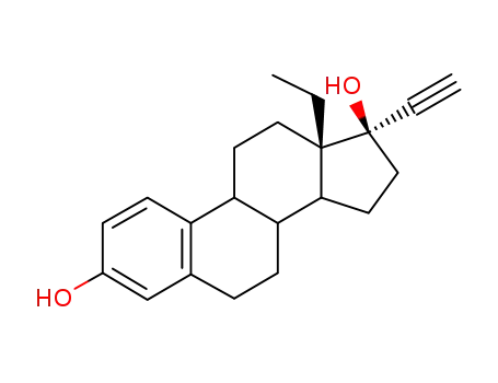 Molecular Structure of 14012-72-7 (18-Methylethynyl Estradiol)