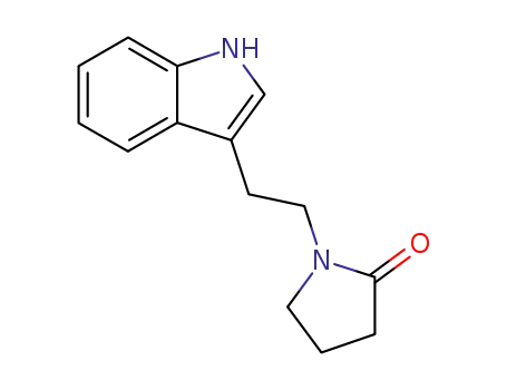 Molecular Structure of 888-19-7 (1-[2-(1H-indol-3-yl)ethyl]pyrrolidin-2-one)