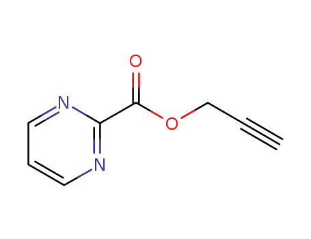 Molecular Structure of 139584-77-3 (2-Pyrimidinecarboxylicacid,2-propynylester(9CI))