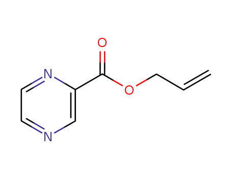 Molecular Structure of 132172-97-5 (Pyrazinecarboxylic acid, 2-propenyl ester (9CI))