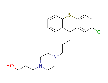 14008-71-0,Xanthiol,1-Piperazinepropanol,4-[3-(2-chlorothioxanthen-9-yl)propyl]- (7CI,8CI); 9H-Thioxanthene,1-piperazinepropanol deriv.;4-[3-(2-Chlorothioxanthen-9-yl)propyl]-1-piperazinepropanol; S 9-888; Xanthiol