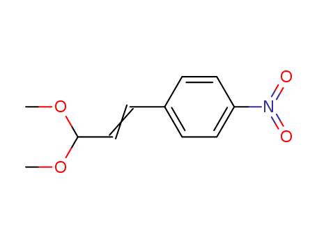 Benzene,1-(3,3-dimethoxy-1-propen-1-yl)-4-nitro- cas  13189-09-8