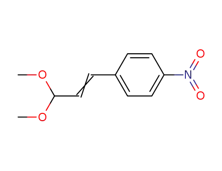 Molecular Structure of 13189-09-8 (1-[(1E)-3,3-dimethoxyprop-1-en-1-yl]-4-nitrobenzene)