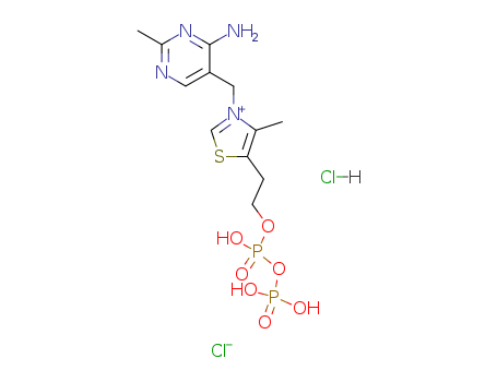 Thiazolium,3-[(4-amino-2-methyl-5-pyrimidinyl)methyl]-4-methyl-5-(4,6,6-trihydroxy-4,6-dioxido-3,5-dioxa-4,6-diphosphahex-1-yl)-,chloride, monohydrochloride (9CI)