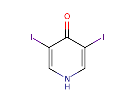 Molecular Structure of 5579-93-1 (3,5-DIIODO-4-PYRIDONE)