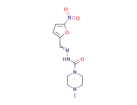 Molecular Structure of 14052-80-3 (4-Methyl-N'-(5-nitrofurfurylidene)-1-piperazinecarbohydrazide)