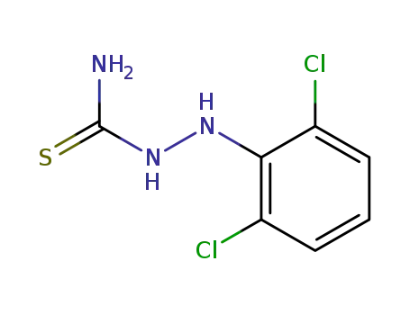 Molecular Structure of 13207-55-1 (4-(2,6-DICHLOROPHENYL)-3-THIOSEMICARBAZIDE)