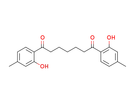 Molecular Structure of 13221-24-4 (1,7-bis(2-hydroxy-4-methylphenyl)heptane-1,7-dione)