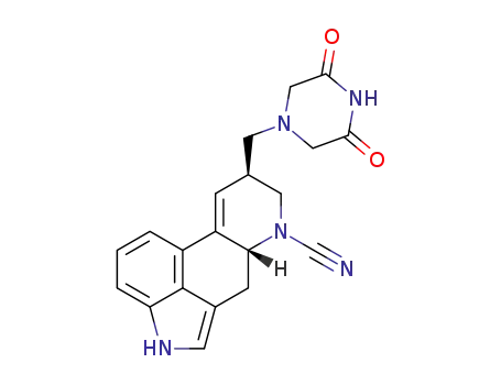 8β-(3,5-dioxopiperazin-1-ylmethyl)-9,10-didehydro-6-cyanoergoline