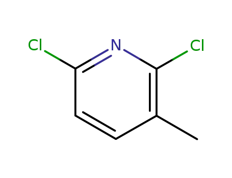 Molecular Structure of 58584-94-4 (2,6-Dichloro-3-methylpyridine)