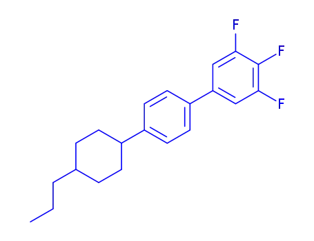 Molecular Structure of 132123-39-8 (4''-(TRANS-4-PROPYLCYCLOHEXYL)-3,4,5-TRIFLUORO-BIPHENYL)