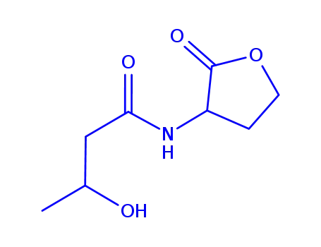 Molecular Structure of 126049-72-7 (N-(3-hydroxybutanoyl)homoserine lactone)