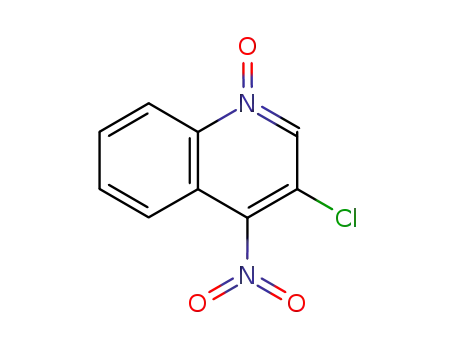 Molecular Structure of 14100-52-8 (3-CHLORO-4-NITROQUINOLINE-1-OXIDE)