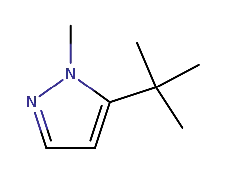 Molecular Structure of 141665-17-0 (1-Methyl-5-t-butylpyrazole)