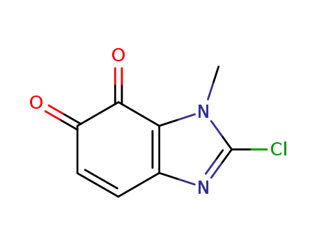 Molecular Structure of 13265-30-0 (6,7-Benzimidazoledione,2-chloro-1-methyl-(7CI,8CI))