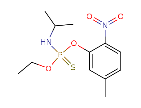 14151-45-2,O-ethyl O-(5-methyl-2-nitrophenyl) propan-2-ylphosphoramidothioate,Phosphoramidothioicacid, (1-methylethyl)-, O-ethyl O-(5-methyl-2-nitrophenyl) ester (9CI);Phosphoramidothioic acid, isopropyl-, O-ethyl O-(6-nitro-m-tolyl) ester (8CI);m-Cresol, 6-nitro-, O-ester with O-ethyl isopropylphosphoramidothioate (8CI);O-Ethyl O-(2-nitro-5-methylphenyl) N-isopropylphosphorothionoamidate; O-EthylO-(3-methyl-6-nitrophenyl) N-isopropylphosphorothionoamidate; S 2571