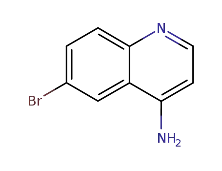 Molecular Structure of 65340-73-0 (4-Amino-6-bromoquinoline)