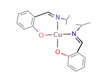 Molecular Structure of 14077-14-6 ((6Z)-6-{[(1-methylethyl)amino]methylidene}cyclohexa-2,4-dien-1-one - copper (2:1))