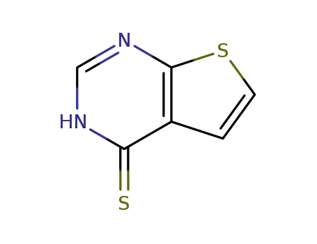 Molecular Structure of 14080-55-8 (THIENO[2,3-D]PYRIMIDINE-4-THIOL)