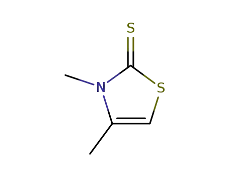 Molecular Structure of 5316-79-0 (3,4-Dimethyl-4-thiazoline-2-thione)